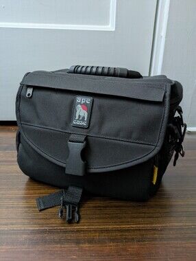 Ape Case Camera Bag, Black With Yellow Lining